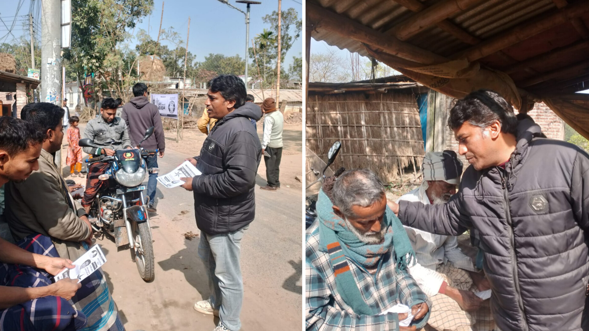 চাঁপাইনবাবগঞ্জ সদর উপজেলায় জেএসডি প্রার্থী সুমনের গণসংযোগ